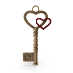 Heart key.H01.2k